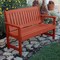 Highwood Usa 5ft Lehigh Garden Bench Outdoor Furniture for Patio, Backyard, Garden AD-BENW1-RED - alternate 2